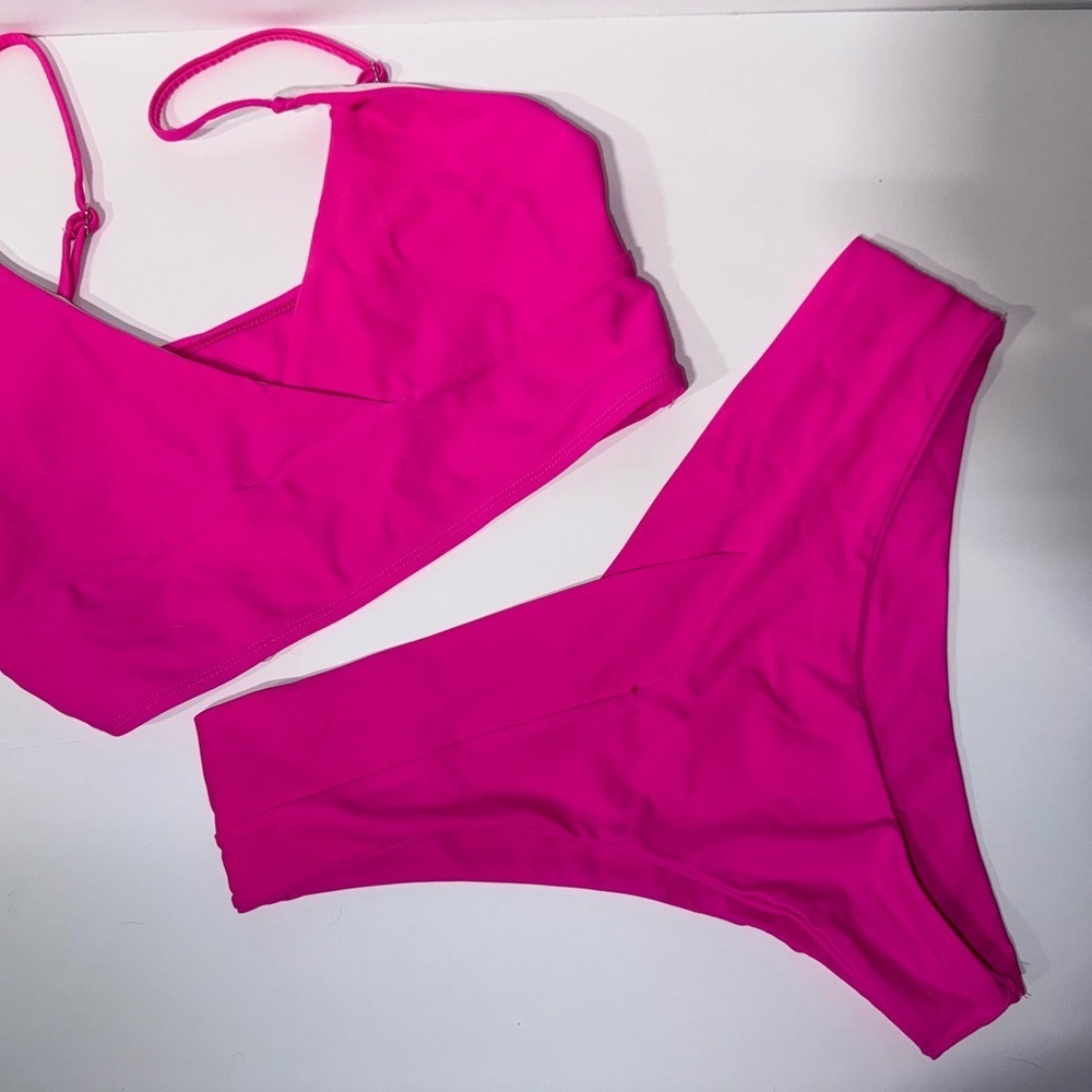 SHEIN Hot Pink Bikini Set